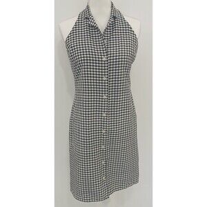 Ralph Lauren Black And White Silk Dress 10 Petite